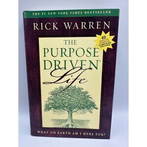 The Purpose Driven Life Rick Warren 2002 Hardcover Christian Living Pre-Owned